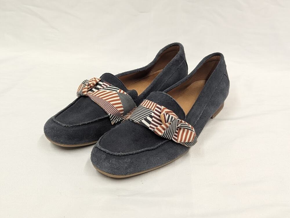 Texto Leather Loafers Made in Portugal Nautical Red White Blue Womens EU40/US9